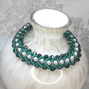 Jade Green Crystal Bracelet
